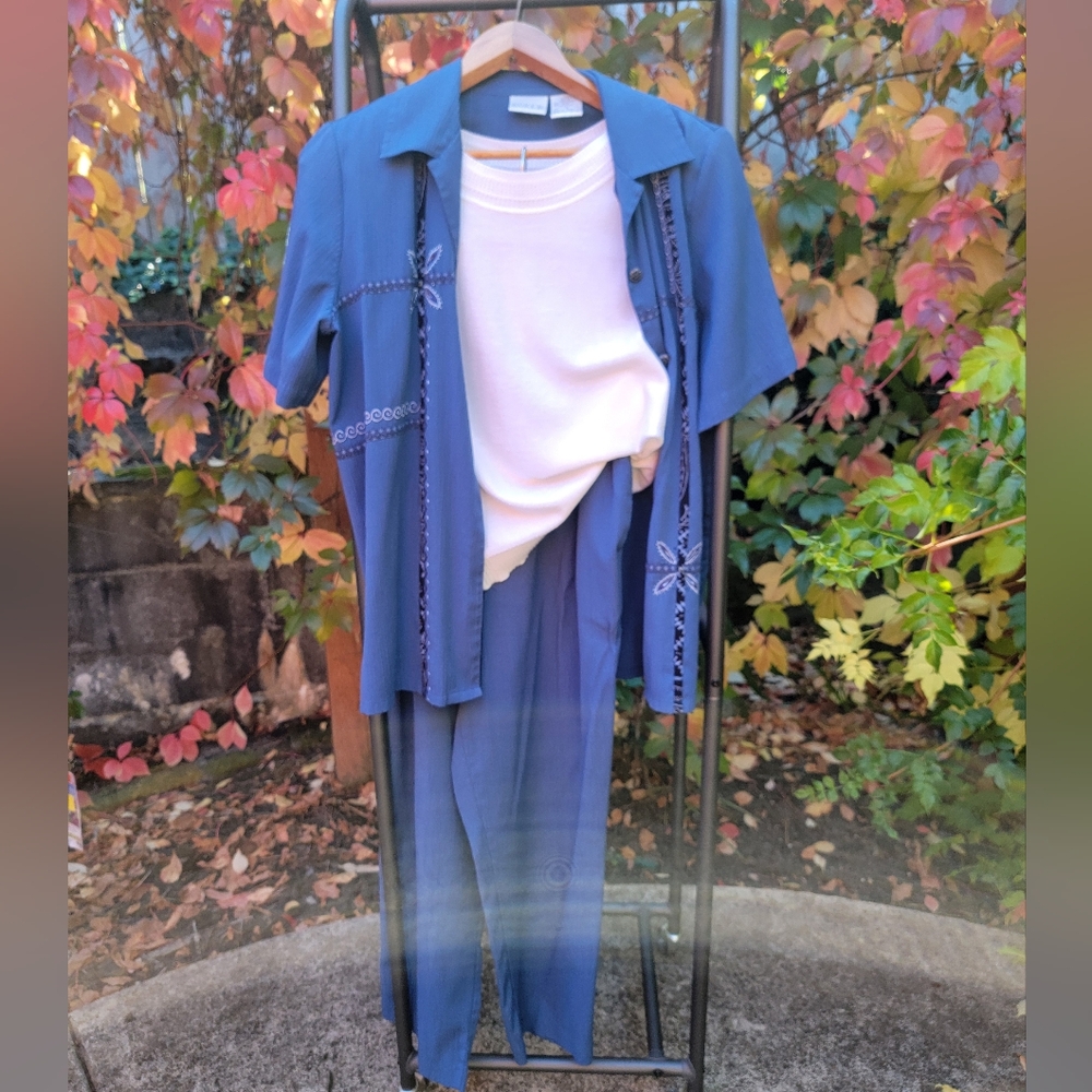 Koret Blue Button Down Set
